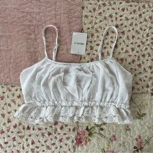 NWT Forever 21 White Crop Top